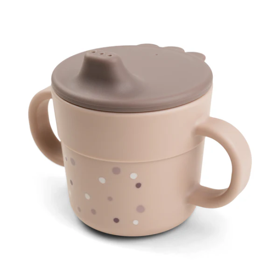 TAZA SPOUT CON ASAS HAPPY DOTS POWDER