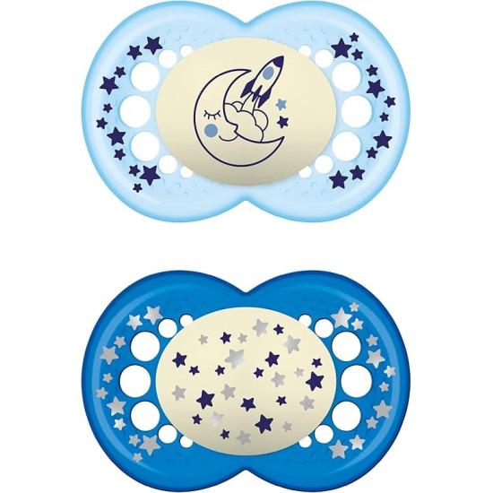 MAM CHUPETE ORIGINAL 16+ NIGHT LATEX 2UN SURTIDO