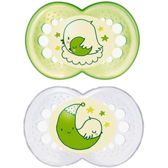 MAM CHUPETE ORIGINAL 16+ NIGHT LATEX 2UN SURTIDO