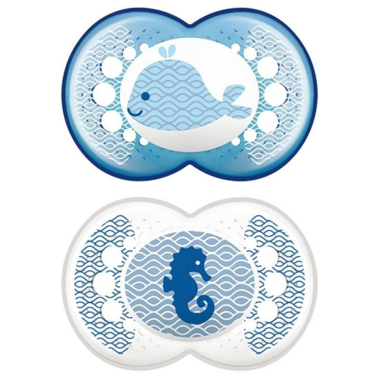 MAM CHUPETE ORIGINAL 6M+ LATEX AZUL