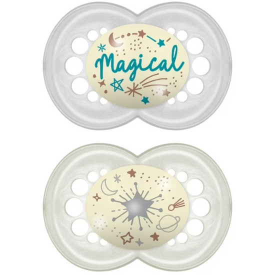 MAM CHUPETE ORIGINAL 6M+ NIGHT LATEX 2UN unisex