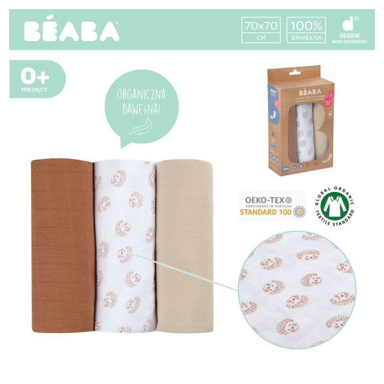 SET 3 MUSELINAS 70X70CM...