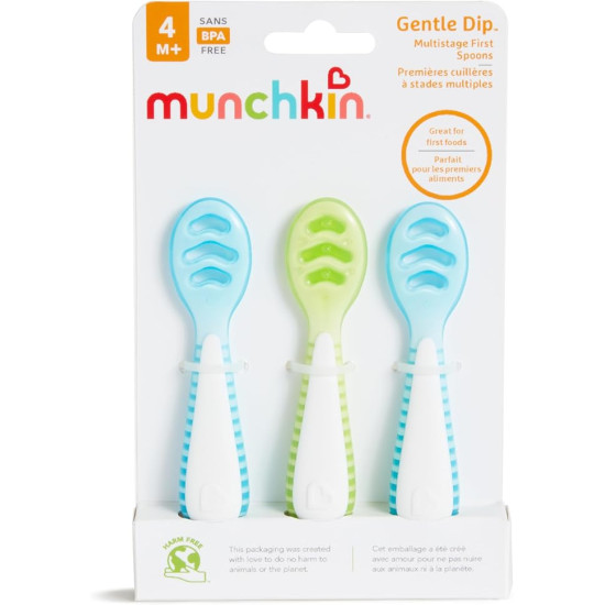 MUNCHKIN Pack 3 Cucharas de iniciacion a Baby-Led Weaning