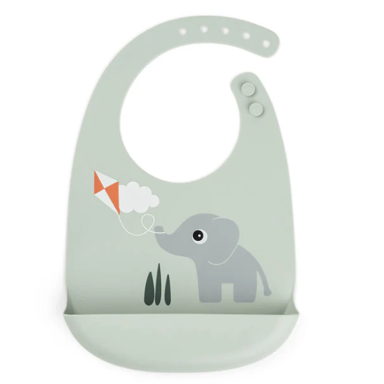 BABERO DE SILICONA PLAYGROUND VERDE