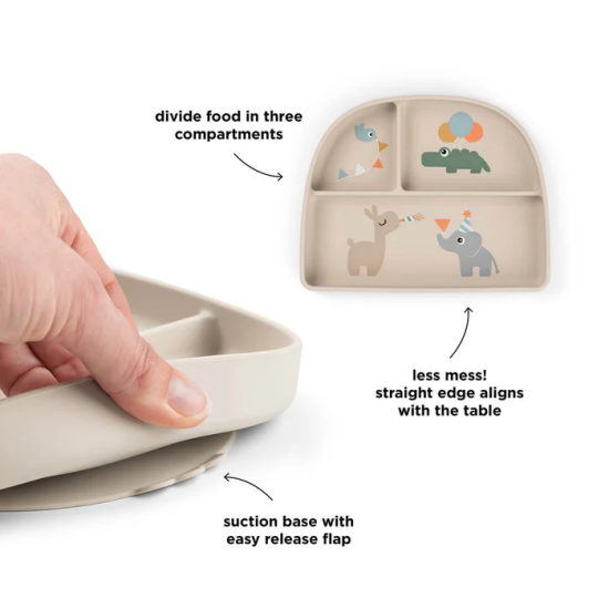 PLATO C/COMPARTIMENTOS Y...