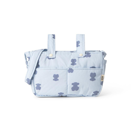 TOUS Bolso Maternal Osos 32x22x9cm Celeste