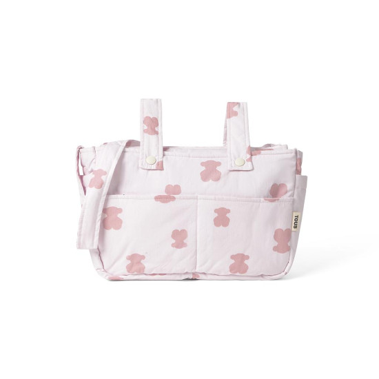 TOUS Bolso Maternal Osos 32x22x9cm Rosa