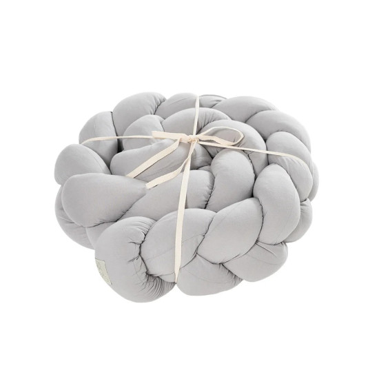 TRENZA PROTECTOR DE CUNA 60 GRIS