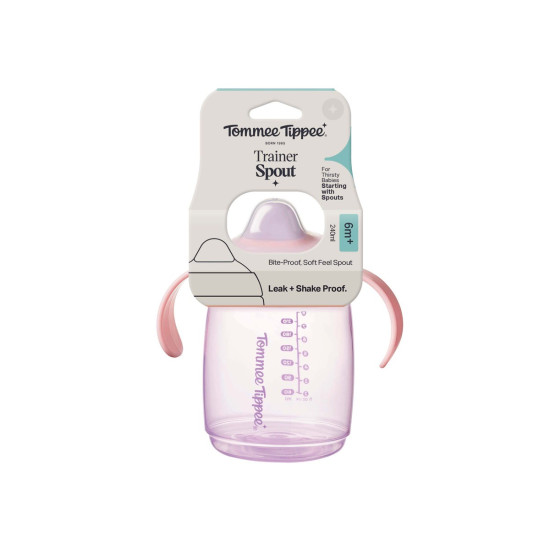 TAZA TRAINER SPOUT 240ML ROSA