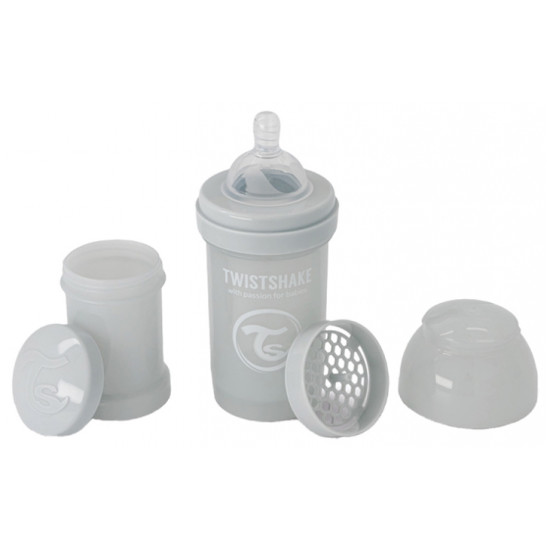TWISTSHAKE BIBERON +0M 180ML GRIS CLARO