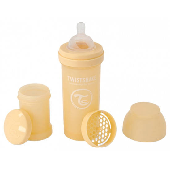 TWISTSHAKE BIBERON +2M 260ML CARAMEL BEIGE