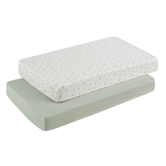 SABANA BAJERA CUNA 60 PACK 2 UNDS ARDI VERDE