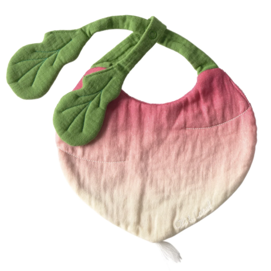 Oli&Carol RAMONA THE RADISH Babero