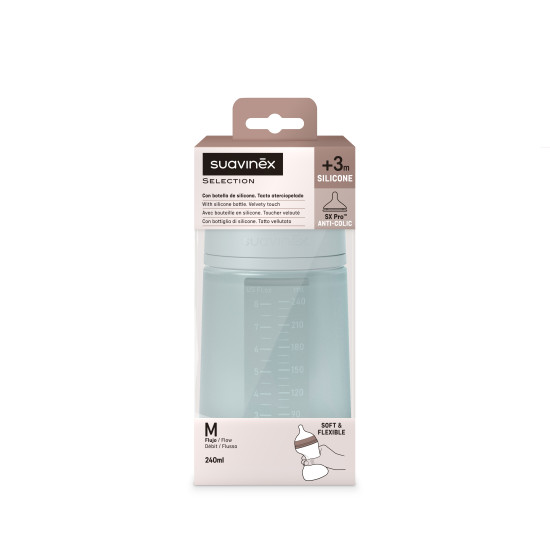 BIBERON SILICONA 240ML...