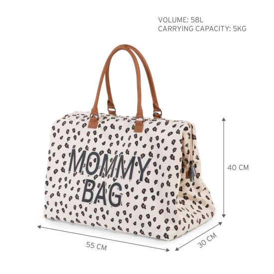 BOLSO MOMMY BAG GRANDE LEOPARD