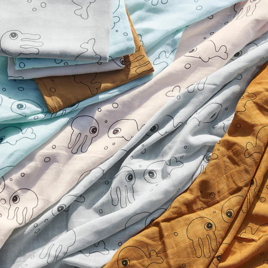 MUSELINA 2-PACK SEA FRIENDS...