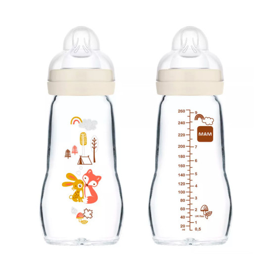 MAM BIBERON CRISTAL FEEL GOOD 260ML NEUTRO