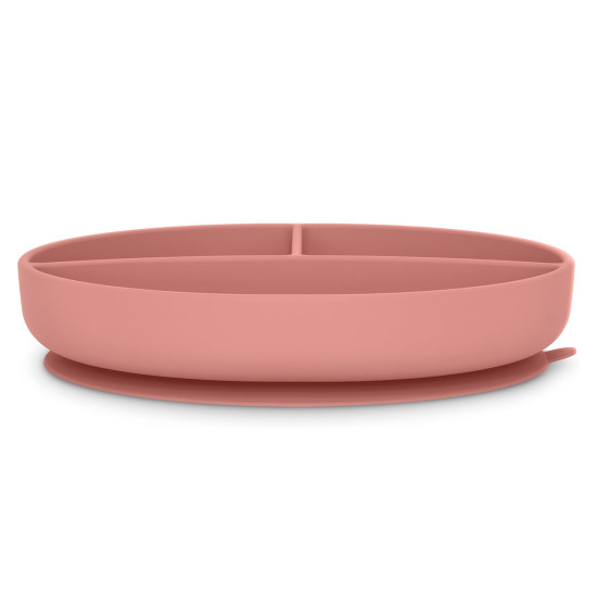 PLATO CON DIVISIONES ROSA SOFT