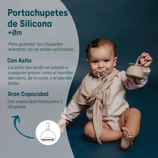 PORTACHUPETES SILICONA BEIG...
