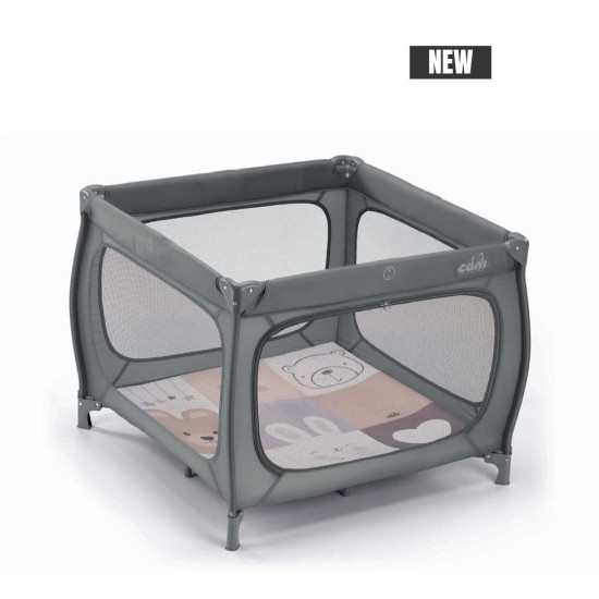 PARQUE PLEGABLE QBOX 96X96CM GRIS